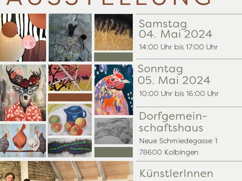 Flyer Hobbkünstlerausstelung 2024